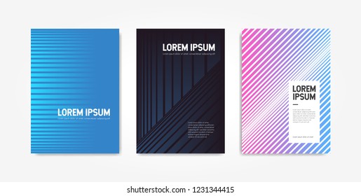 Cover Design Set Template Abstract Composition