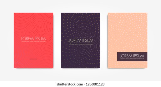 Cover Design Set Template Abstract Composition