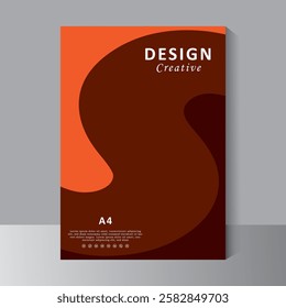 Cover design with simple shape. Modern design for book cover. Annual report. Brochure template, Poster, catalog. Simple Flyer, magazine