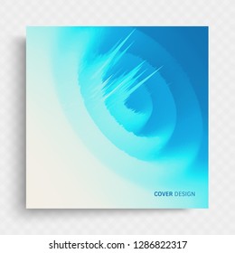 Plantilla de diseño de portada. 3d fondo abstracto. Estilo de tecnología futurista. Visualización de gráficos de grandes datos. Ilustración vectorial.