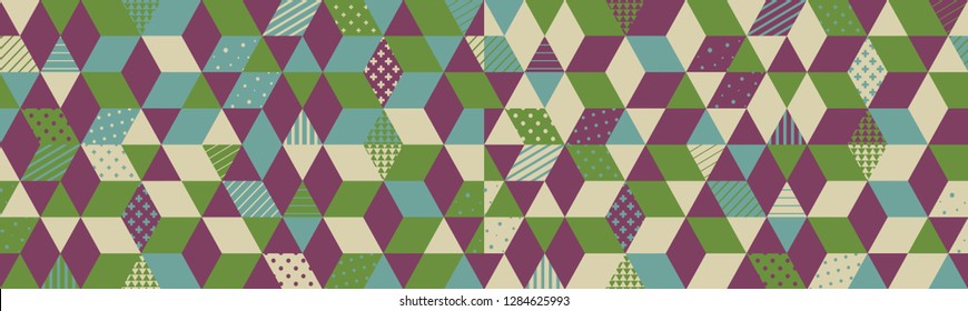 Cover design template. 3d blocks structure background. Vector illustration. 