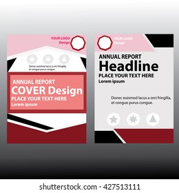 Cover design template a4 layout annual report brochure flyer design template vector-presentation abstract flat background vector maroon background