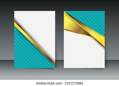 Plantilla de diseño de portada en A4. Volante Moderno, Diseño De Folleto.
