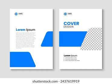 Cover design template in a4 size. Layout template of annual report, corporate brochure, magazine, flyer, presentation. Vector