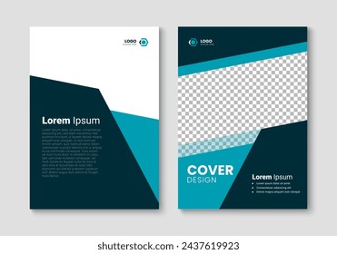 Cover design template in a4 size. Layout template of annual report, corporate brochure, magazine, flyer, presentation. Vector