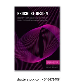 Cover Design Template in A4 size. Annual report brochure design vector. Flyer layout with abstract background