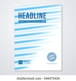 Cover Design Template in A4 size. Annual report brochure design vector. Flyer layout with abstract background