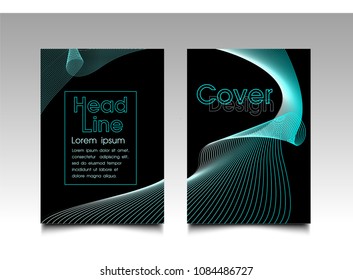 cover design template abstract A4