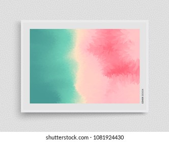 Plantilla de diseño de portada. Antecedentes abstractos. Ilustración vectorial. 