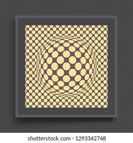 Cover design template. Abstract background with circles. 3d vector illustration.