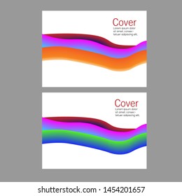 Cover design template. Abstract background with dynamic effect. Motion vector Illustration. Trendy gradients. Can be used for advertising, marketing, prese