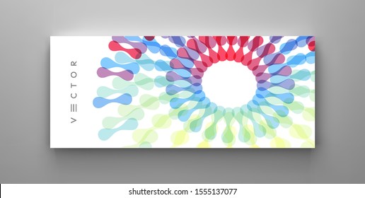 Cover design template. Abstract background with dynamic effect. Motion vector Illustration for business card, banner or presentation. 