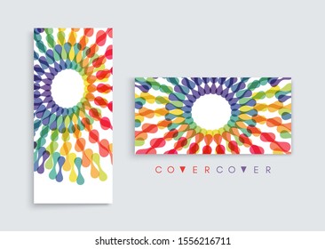 Design-Vorlage abdecken. Abstrakter Hintergrund mit dynamischem Effekt. Vektorgrafik für Visitenkarten, Banner oder Präsentationen. 