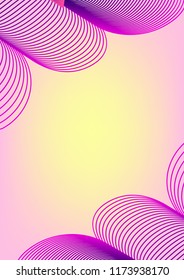 Cover Design Template. Abstract Backgrounds with Distortion of Geometric Shapes. Trendy Covers with Gradient for Magazine, Book.