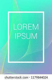 Cover Design Template. Abstract Backgrounds with Distortion of Geometric Shapes. Trendy Covers with Gradient for Magazine, Book.