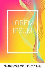 Cover Design Template. Abstract Backgrounds with Distortion of Geometric Shapes. Trendy Covers with Gradient for Magazine, Book.