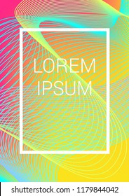 Cover Design Template. Abstract Backgrounds with Distortion of Geometric Shapes. Trendy Covers with Gradient for Magazine, Book.