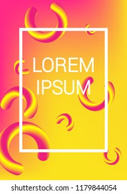 Cover Design Template. Abstract Backgrounds with Distortion of Geometric Shapes. Trendy Covers with Gradient for Magazine, Book.