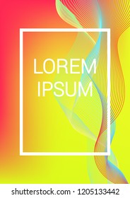 Cover Design Template. Abstract Backgrounds with Distortion of Geometric Shapes. Trendy Covers with Gradient for Magazine, Book.