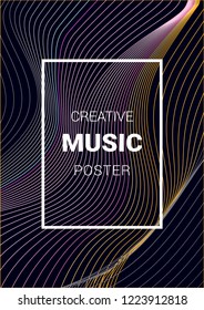 Cover Design Template. Abstract Backgrounds with Distortion of Geometric Shapes. Trendy Covers with Gradient for Magazine, Book.