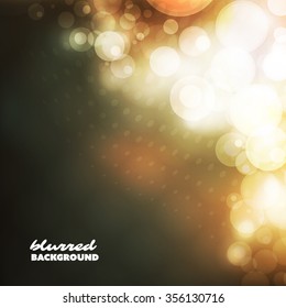 Modelo de design de capa com fundo abstrato, borrado, colorido - Brown