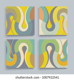 Cover design template. Abstract colorful geometric design. Vector illustration. Can be used for advertising, marketing, presentation.