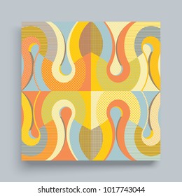 Cover design template. Abstract colorful geometric design. Vector illustration. Can be used for advertising, marketing, presentation.