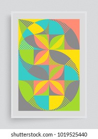 Cover design template. Abstract colorful geometric design. Vector illustration. Can be used for advertising, marketing, presentation.