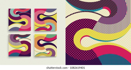 Cover design template. Abstract colorful geometric design. Vector illustration. Can be used for advertising, marketing, presentation.