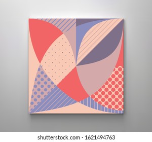 Cover design template. Abstract colorful geometric design. Vector illustration. Can be used for advertising, marketing or presentation.