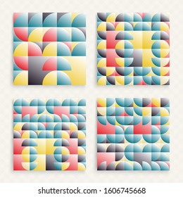 Plantilla de diseño de portada. Diseño geométrico abstracto. El modelo puede utilizarse como plantilla para el folleto, el informe anual, la revista, el afiche, la presentación, el volante y el banner.