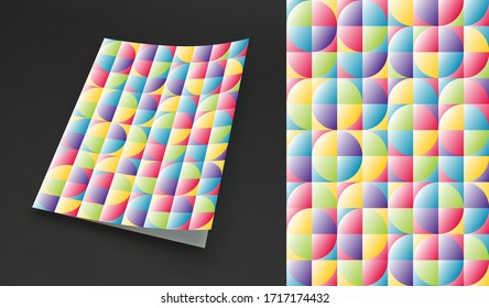 Cover design template. Abstract geometric design. Pattern can be used as a template for brochure, annual report, magazine, poster, presentation, flyer and banner.