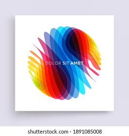 Cover design template. Abstract geometric design. Vector illustration made of various overlapping elements. Applicable for banners, placards, posters, flyers. 