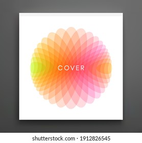 Cover design template. Abstract geometric design. Vector illustration made of various overlapping elements. Applicable for banners, placards, posters, flyers. 