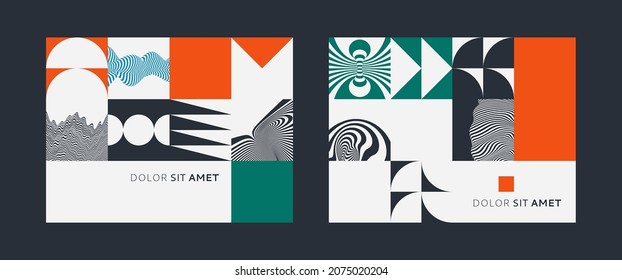 Cover design template. Abstract geometric pattern. Vector illustration for brochure, flyer, cover, poster, presentation, portfolio or banner.