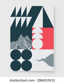 Cover design template. Abstract geometric pattern. Vector illustration for brochure, flyer, cover, poster, presentation, portfolio or banner.