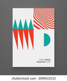 Cover design template. Abstract geometric pattern. Vector illustration for brochure, flyer, cover, poster, presentation, portfolio or banner.