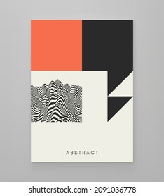 Cover design template. Abstract geometric pattern. Vector illustration for brochure, flyer, cover, poster, presentation, portfolio or banner.