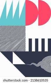 Plantilla de diseño de portada. Patrón geométrico abstracto. Ilustración vectorial para folleto, volante, portada, afiche, presentación, portafolio o banner.