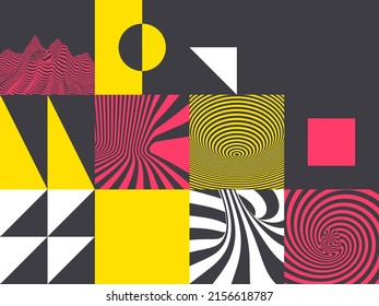 Cover design template. Abstract geometric pattern. Vector illustration for brochure, flyer, cover, poster, presentation, portfolio or banner.