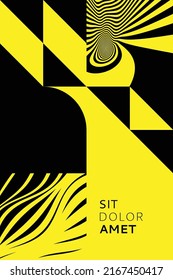 Cover design template. Abstract geometric pattern. Vector illustration for brochure, flyer, cover, poster, presentation, portfolio or banner.