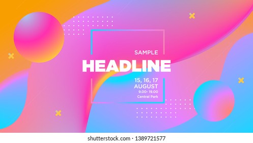 Cover Design Template. Abstract gradients waves background. Eps10 vector.