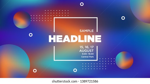 Cover Design Template. Abstract gradients waves background. Eps10 vector.