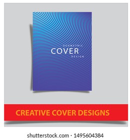 Cover design template with abstract lines modern different color gradient style on background for decoration presentation, brochure, catalog, poster, book, magazine etc.