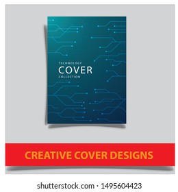 Cover design template with abstract lines modern different color gradient style on background for decoration presentation, brochure, catalog, poster, book, magazine etc.