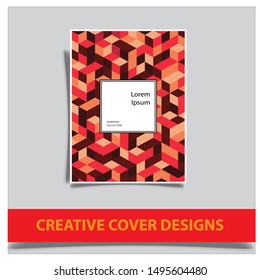 Cover design template with abstract lines modern different color gradient style on background for decoration presentation, brochure, catalog, poster, book, magazine etc.