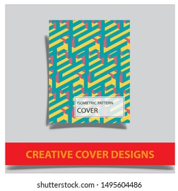 Cover design template with abstract lines modern different color gradient style on background for decoration presentation, brochure, catalog, poster, book, magazine etc.