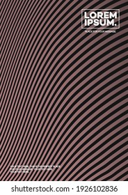 Cover design template with abstract lines color modern minimal gradient style for decoration brochure, catalog, poster, presentation, flyer, book, magazine etc. Vector Illustration