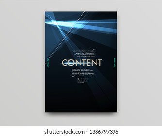 Cover design template with abstract modern art color and gradient style on background for decoration presentation, brochure, catalog, poster, book, magazine, banner, folder, etc. - Vect