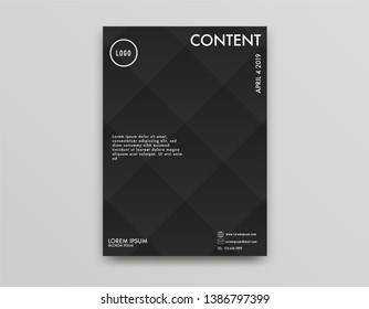 Cover design template with abstract modern art color and gradient style on background for decoration presentation, brochure, catalog, poster, book, magazine, banner, folder, etc. - Vect